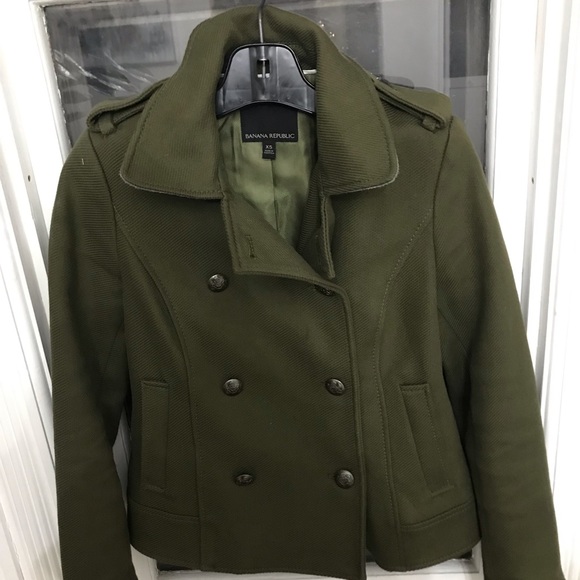 Banana Republic military style coat. XS - Picture 2 of 13